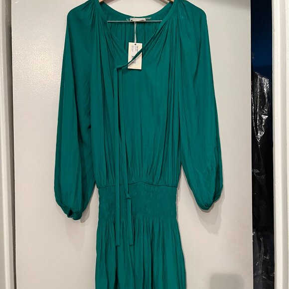 ✨ Ramy Brook‎ Paris Dress – NWT Green Drop Waist Dress (Size Small) – Style 4783 - Picture 6 of 10